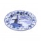 Holland souvenir ashtray Delft blue Dutch windmill decor alu
