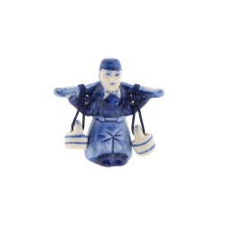 Figur Milchbauernknecht Delfter Blau klein Figur Milchbauernknecht Delfter Blau klein