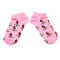 Ankle sneaker socks Holland tulips pink