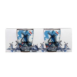 Geschenkset Espresso Tassen Windmühlen Holland Geschenkset Espresso Tassen Windmühlen Holland