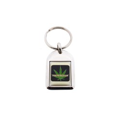 Schlüsselanhänger Chrom Amsterdam Cannabis Schlüsselanhänger Chrom Amsterdam Cannabis