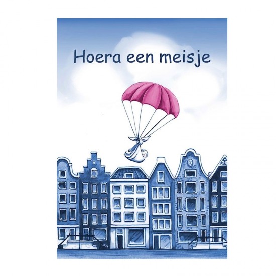 Baby-Geschenkpaket Baby girl. Dieses Geschenkset ist ein originelles Holland-Umstandsgeschenk für die Kleinen und ihre Eltern