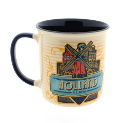 Becher Tasse Vintage Holland Skyline blau Geschenk Becher Tasse Vintage Holland Skyline blau Geschenk