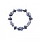 Bracelet Delft blue beads with flower motif