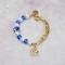Armband Delfter blaue Perlen küssendes Paar