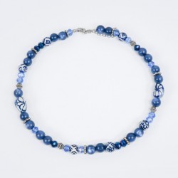 Halskette Delfter Blau Marquise Halskette Delfter Blau Marquise