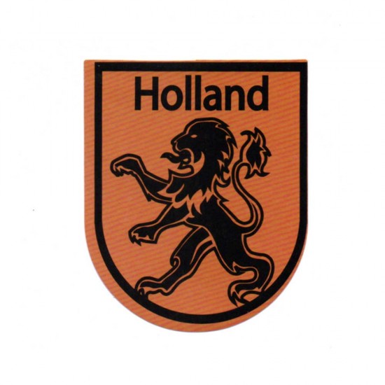 Selbstklebender Vinylaufkleber Holland Löwe orange