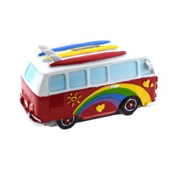 Spardose VW Bus PEACE rot Spardose VW Bus PEACE rot