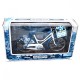 Authentic old Dutch bicycle in Delft blue with tulips in basket. 