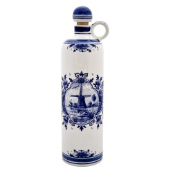 Delft blue vintage gin jar Holland windmill 1L Delft blue vintage gin jar Holland windmill 1L