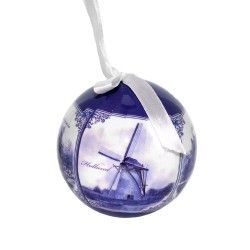 Christmas ball Holland Amsterdam Delft blue plastic Christmas ball Holland Amsterdam Delft blue plastic
