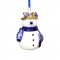 Christmas pendant Delft blue snowman gold
