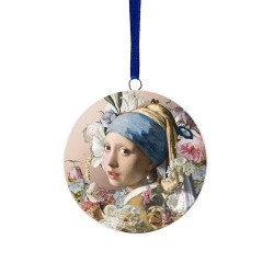 Christmas ornament mini wall plate girl with the pearl Vermeer Christmas ornament mini wall plate girl with the pearl Vermeer