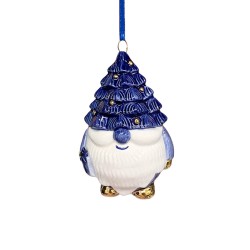 Christmas pendant Christmas troll delft blue gold Christmas pendant Christmas troll delft blue gold