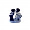Kussend paartje delfts blauw holland 6 cm