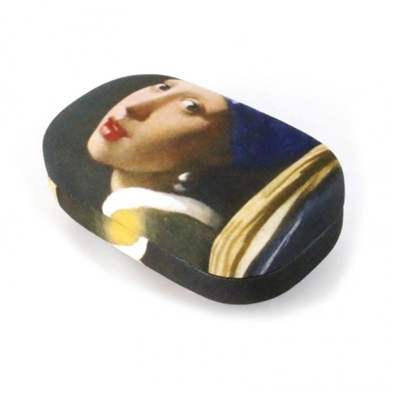 Reisebox mit einem wunderschönen Aufdruck des Mädchens mit dem Perlenohrring von Johannes Vermeer