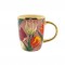 Senseo mok pretty tulips roze met gouden oor en rand
