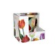 Pretty Tulips Senseo-Kaffeetasse mit wunderschönem grünen Tulpendekor mit goldenem Rand und goldenem Ohr.