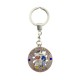 Metal keyring with a kissing couple and the text From Holland With Love.