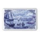 Hellema's Bakkers Speculaas in het klassieke Delfts blauwe bewaar blik. Op het blik is een oude Visserskade met molens in de achtergrond afgebeeld.