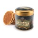 Die berühmten holländischen Sirupwaffeln (Stroopwafels) in einer speziell entworfen luxuriösen Amsterdam Aufbewahrungsdose. Eine Amsterdammer Stroopwafel-Dose mit Charleston-Dekor.