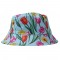 Fischerhut Bucket Hat Tulpen hellblau