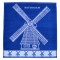 Keukendoek rotterdam molens blauw wit twentse damast