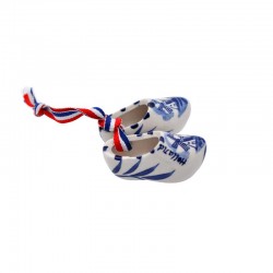 Holzschuhe delfter blau mühle holland r/w/b band 5 cm Holzschuhe delfter blau mühle holland r/w/b band 5 cm