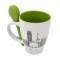 Mok beker met lepel rotterdam skyline