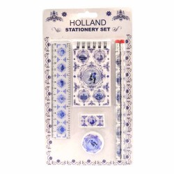 Schreibwarenset holland delfter blau 6-teilig Schreibwarenset holland delfter blau 6-teilig