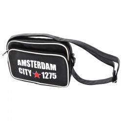 Crossbody tas schoudertas amsterdam 1275 zwart Crossbody tas schoudertas amsterdam 1275 zwart