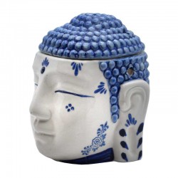 Buddha kopf  delfter blau duftbrenner