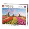 Puzzle windmuhle zaanse schans tulpenfeld 1000