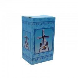 Molen delfts blauw kus tulpen holland 11cm Molen delfts blauw kus tulpen holland 11cm