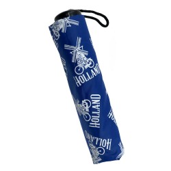 Paraplu Holland molen fiets blauw Paraplu Holland molen fiets blauw