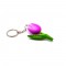 Keychain wooden tulip Holland purple