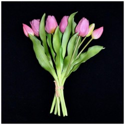 Tulpen Real Touch Bruegel Lila 31 cm Bund 7 Stück Tulpen Real Touch Bruegel Lila 31 cm Bund 7 Stück