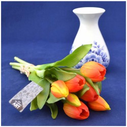 Tulpen Real Touch Rembrandt Narangi 30 cm Bund 7 Stück Tulpen Real Touch Rembrandt Narangi 30 cm Bund 7 Stück
