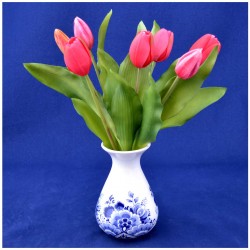 Tulpen Real Touch Rembrandt schönes rosa 30 cm Bund 7 Stück Tulpen Real Touch Rembrandt schönes rosa 30 cm Bund 7 Stück