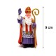 Handbeschilderd beeldje van Sinterklaas tijdens een van de intochten op de Nederlandse televisie