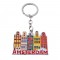 Keychain Amsterdam canal houses color