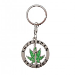 Schlüsselanhänger Rotterdamer Sky High Euromast Cannabisblatt Schlüsselanhänger Rotterdamer Sky High Euromast Cannabisblatt