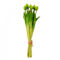 Bündel grüne Tulpen künstliche Real Touch Blumen in der Knospe Bündel grüne Tulpen künstliche Real Touch Blumen in der Knospe