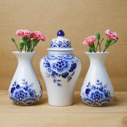 Vase Delft blue flower small