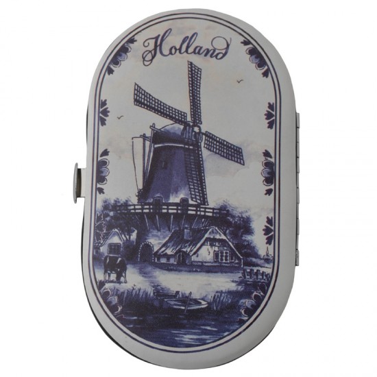 Nähset delfter blau windmühle holland