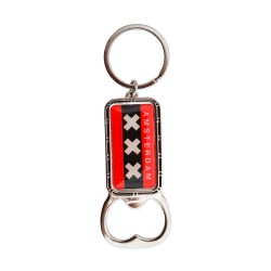 Key ring bottle opener Amsterdam crosses Key ring bottle opener Amsterdam crosses