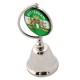 Reception bell desk bell table bell Rotterdam flag logo chrome green white
