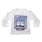Baby T-Shirt Kuh Holland Delft blaue Fliese