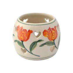 Waxine / tea light holder orange tulip Waxine / tea light holder orange tulip