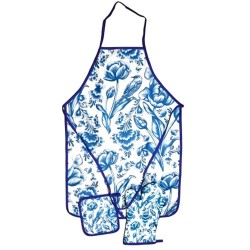 Küchentextilien-Set Delfter Blau Blumen vogel Küchentextilien-Set Delfter Blau Blumen vogel